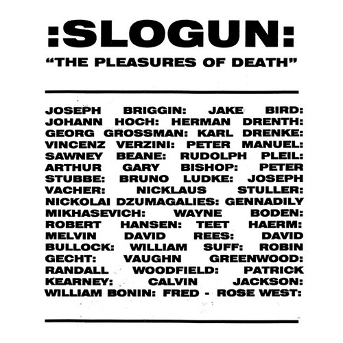 Slogun: The Pleasures of Death 2LP